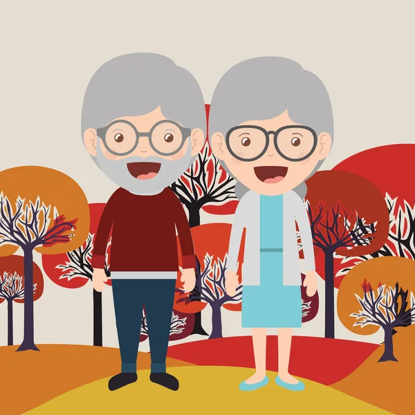Щасливі бабусь і дідусів дизайн — стоковий вектор