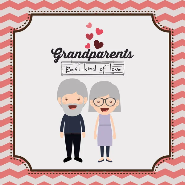 Szczęśliwy dziadków projekt — Wektor stockowy