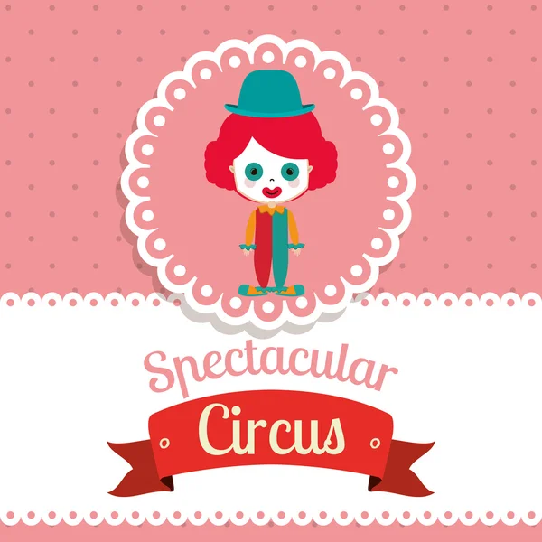 Spectacle de cirque spectaculaire design — Image vectorielle