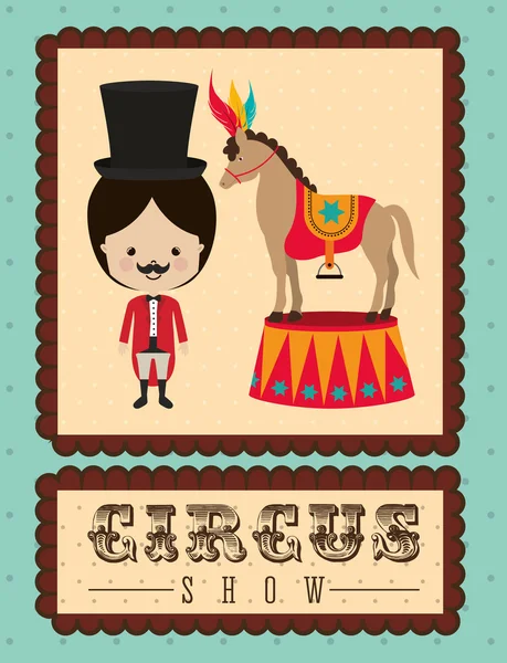 Spektakulære cirkus show design – Stock-vektor