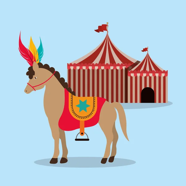 Látványos cirkuszi show-design — Stock Vector
