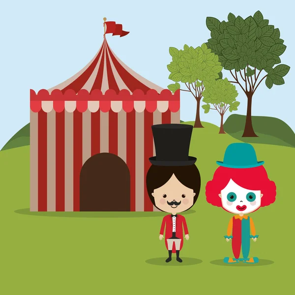 Spektakulære cirkus show design – Stock-vektor