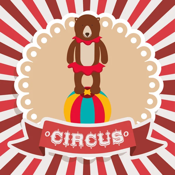 Espetacular circo show design — Vetor de Stock
