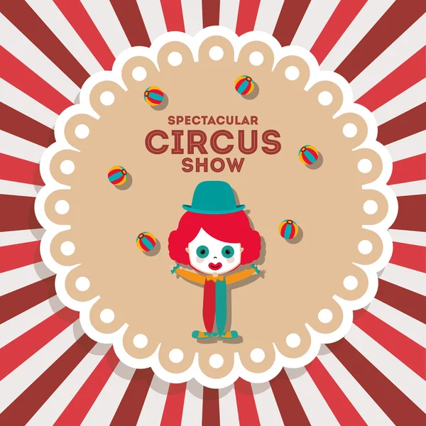 Espetacular circo show design —  Vetores de Stock