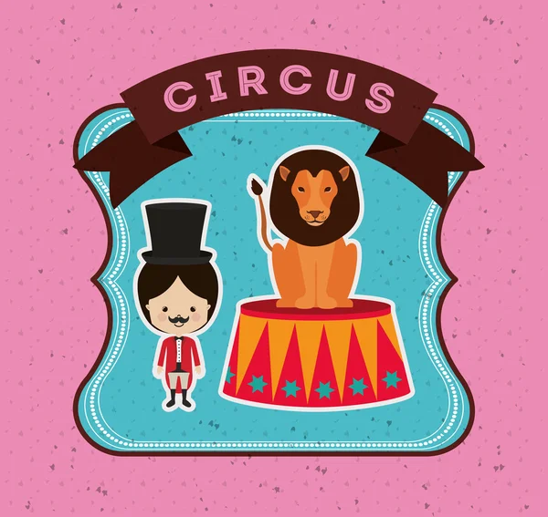 Espectacular circo espectáculo diseño — Vector de stock