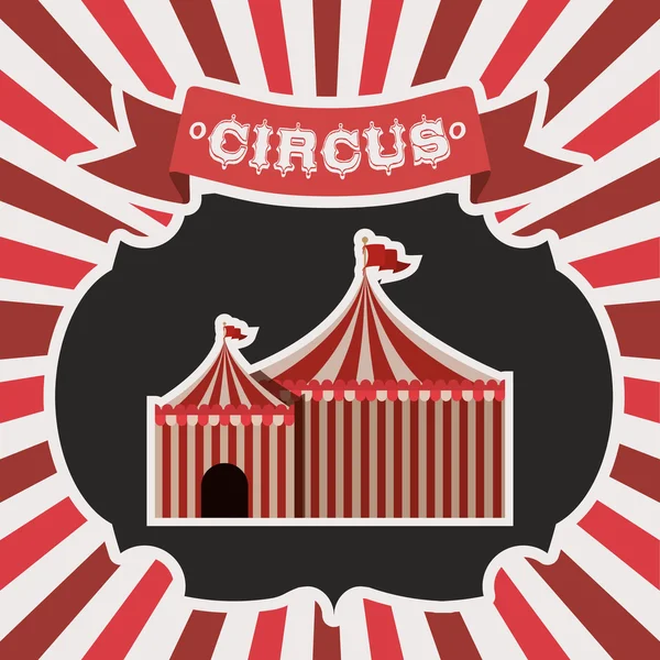 Espetacular circo show design —  Vetores de Stock