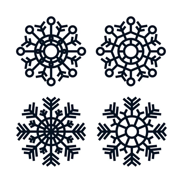 Design de ícone de floco de neve — Vetor de Stock