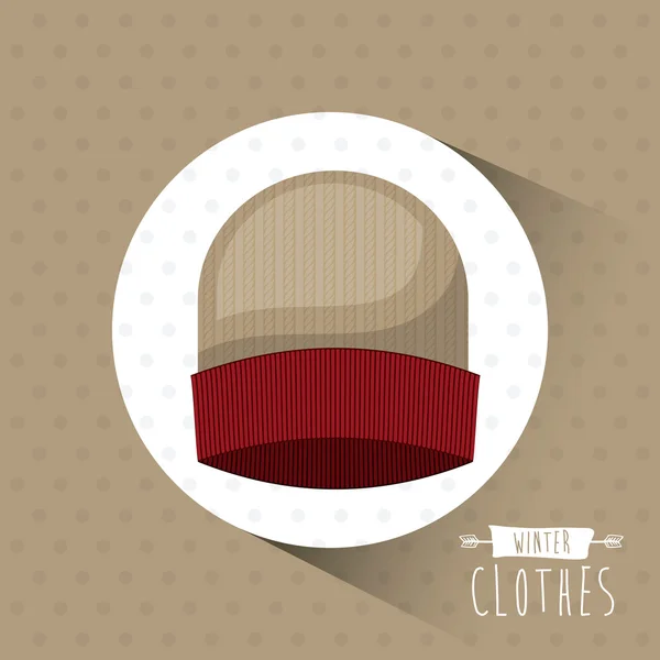 Conception de vêtements d'hiver — Image vectorielle