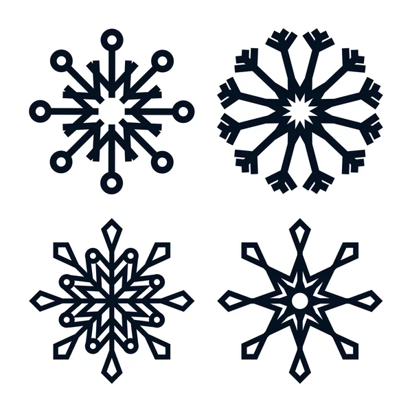 Copo de nieve icono de diseño — Vector de stock