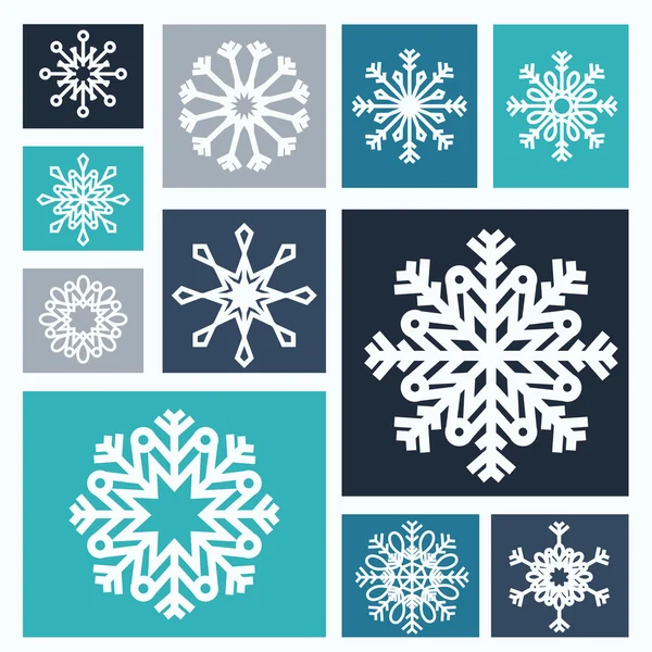 Snowflake icon design — Stock Vector