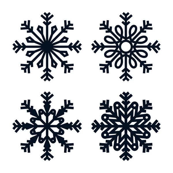 Copo de nieve icono de diseño — Vector de stock