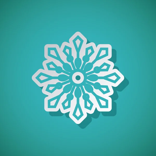 Copo de nieve concepto de diseño — Vector de stock