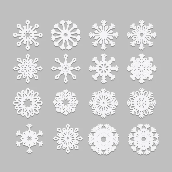 Copo de nieve concepto de diseño — Vector de stock