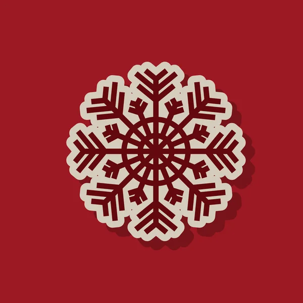 Copo de nieve concepto de diseño — Archivo Imágenes Vectoriales