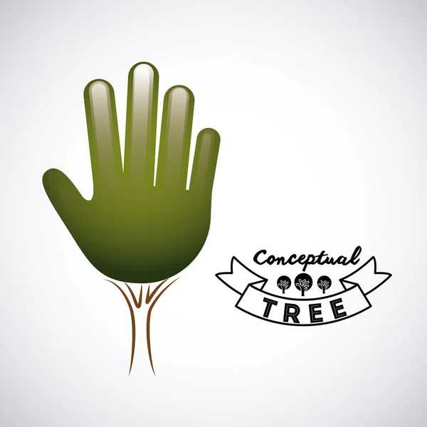 Projeto conceitual da árvore — Vetor de Stock