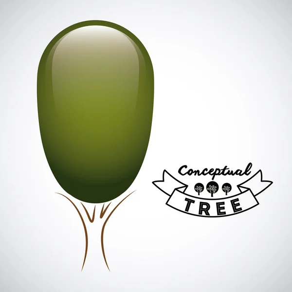 Conception de l'arbre conceptuel — Image vectorielle