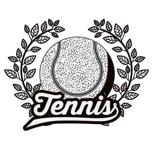 Tenis sport znak design — Stockový vektor