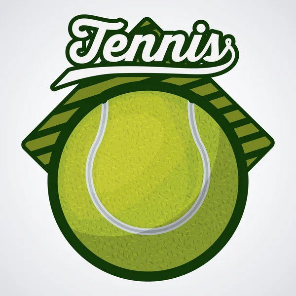 Desain lambang olahraga tenis - Stok Vektor