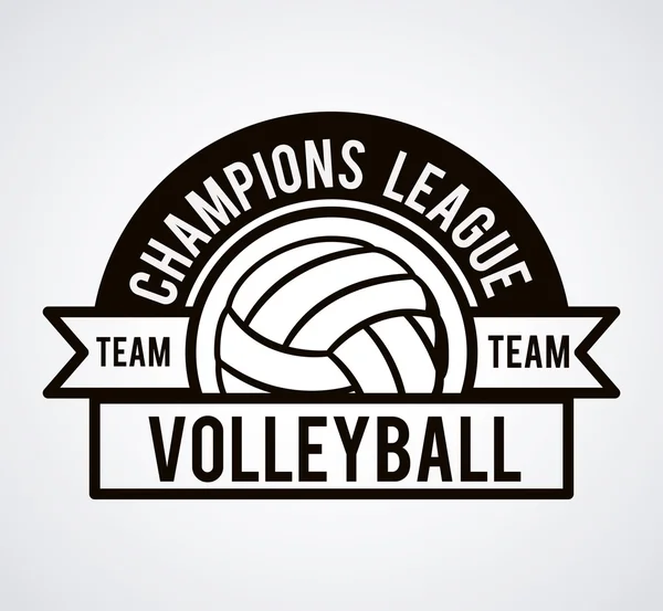 Design da liga de voleibol —  Vetores de Stock