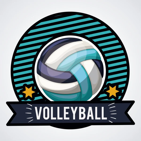 Volleyball league design — Stock Vector