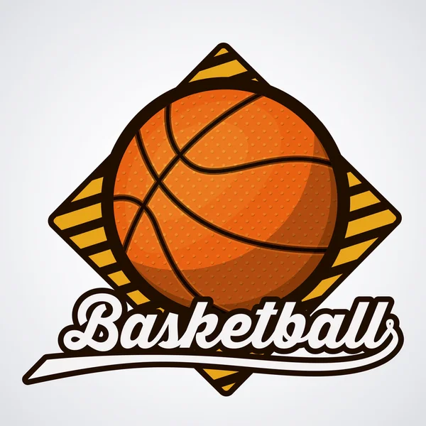 Basket-ball design sportif — Image vectorielle