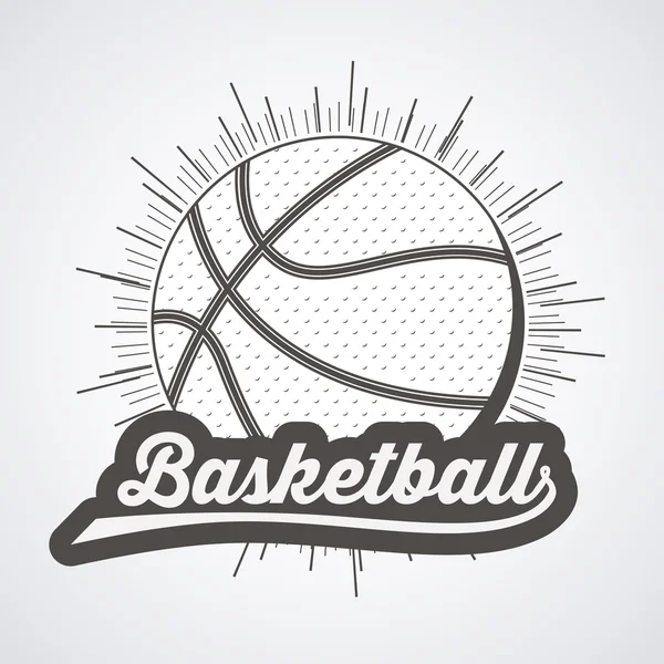 Basket-ball design sportif — Image vectorielle