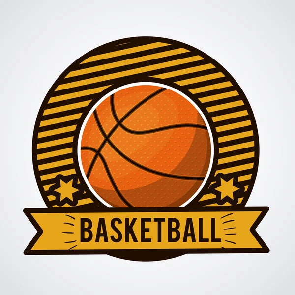 Basket-ball design sportif — Image vectorielle