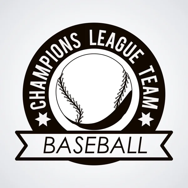 Baseball league design — Stock Vector