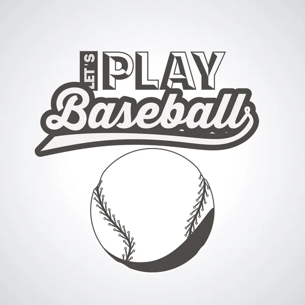 Conception de ligue de baseball — Image vectorielle