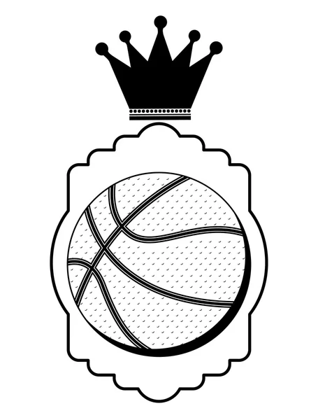 Basketball With Crown Drawing