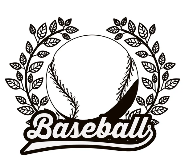 Conception de ligue de baseball — Image vectorielle