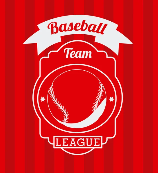 Baseball league design — Stock Vector
