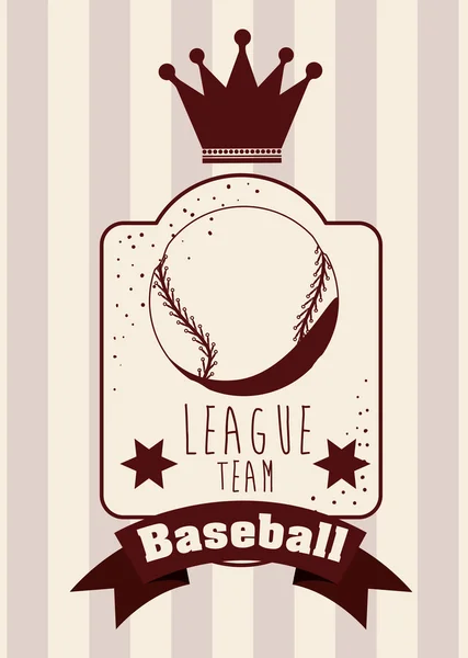 Conception de ligue de baseball — Image vectorielle