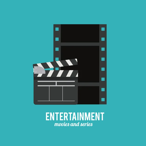 Entertainment iconen ontwerp — Stockvector