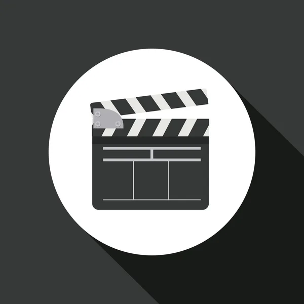 Filmklapper pictogram ontwerp — Stockvector