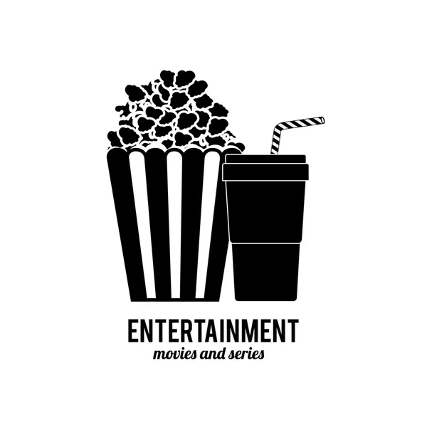 Entertainments iconen ontwerp — Stockvector