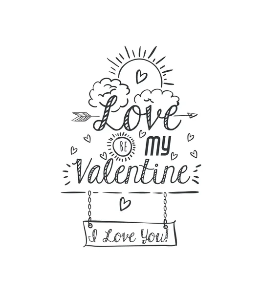 Diseño de tarjeta de amor — Vector de stock