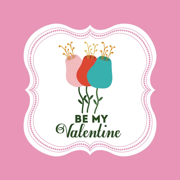 Diseño de tarjeta de San Valentín — Archivo Imágenes Vectoriales