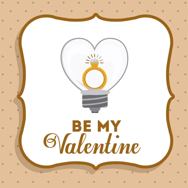 Valentines kaart ontwerp — Stockvector