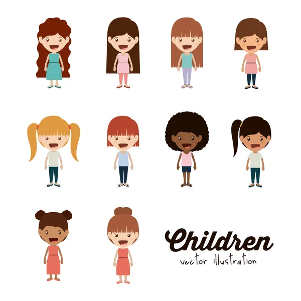 Happy children design — Stock Vector