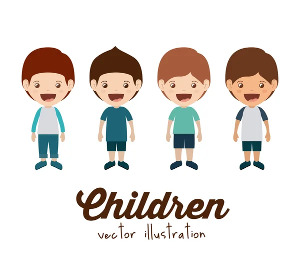 Щасливі діти дизайн — стоковий вектор