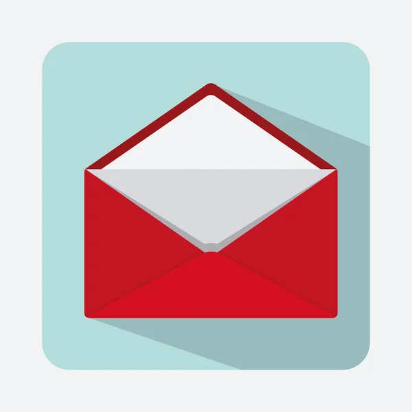 Design de ícone de envelope — Vetor de Stock