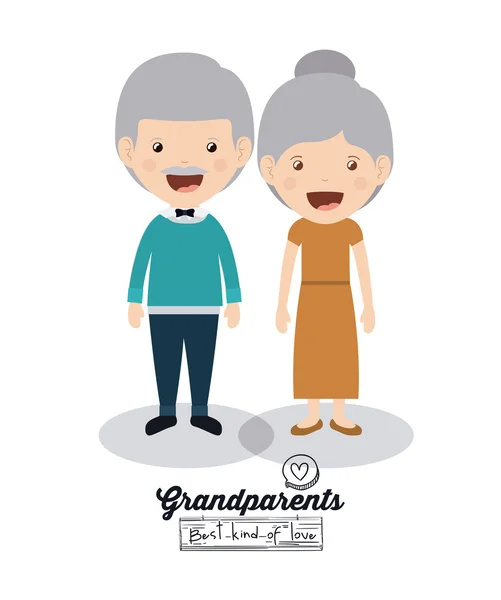 Grandparents concept design — Stock Vector