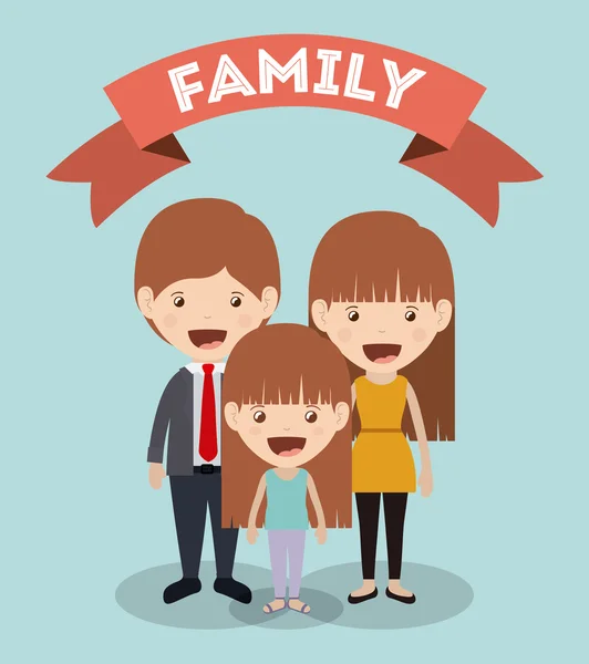 Le meilleur design familial — Image vectorielle