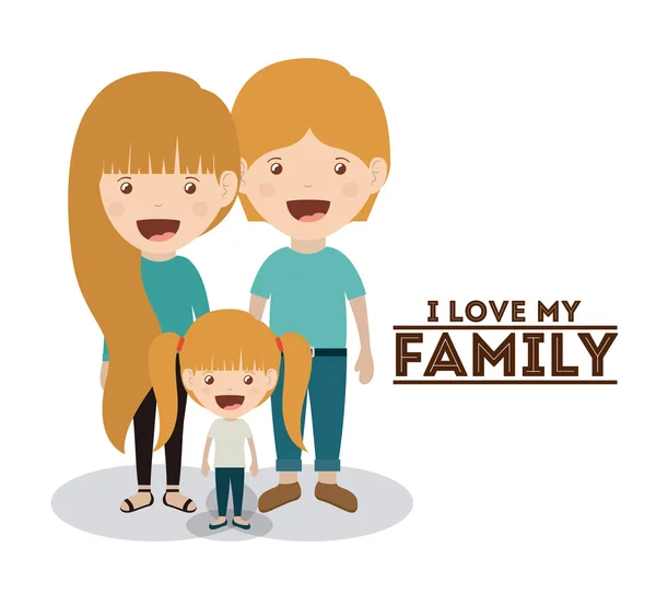 The best family design — Stock Vector