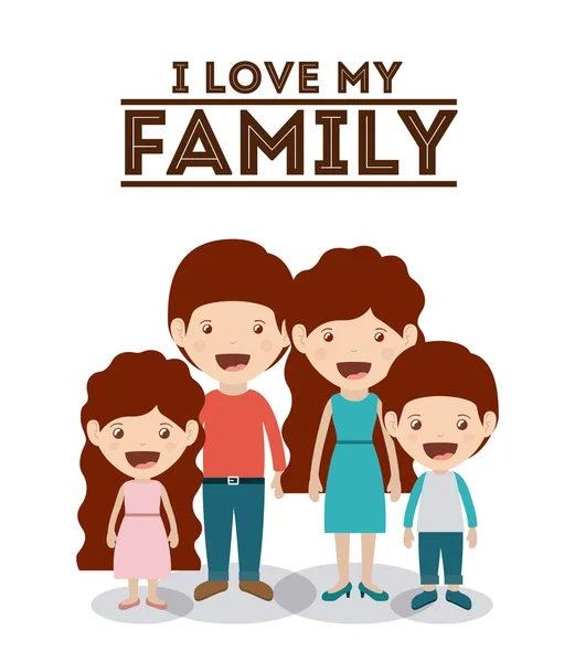 The best family design — Stock Vector