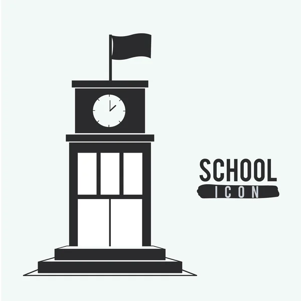 Escuela icono diseño — Vector de stock