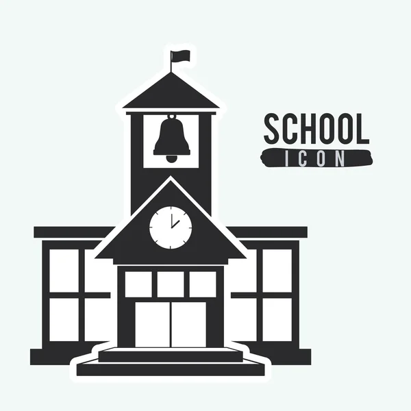 Escuela icono diseño — Vector de stock