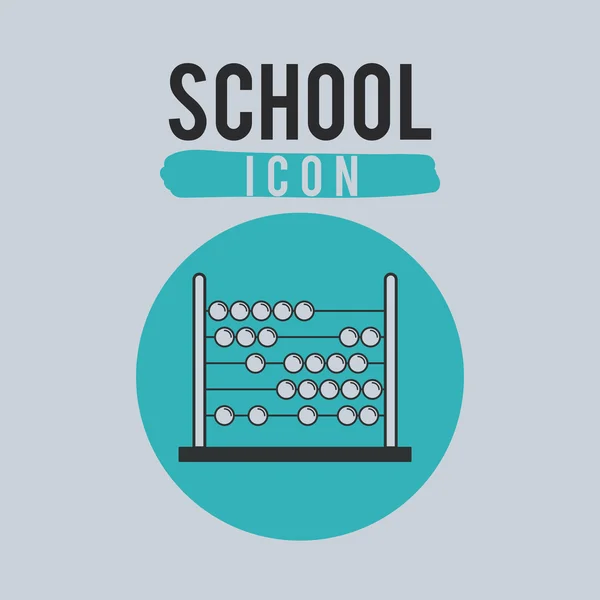 Escuela icono diseño — Vector de stock