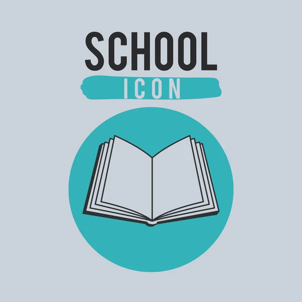 Escuela icono diseño — Vector de stock